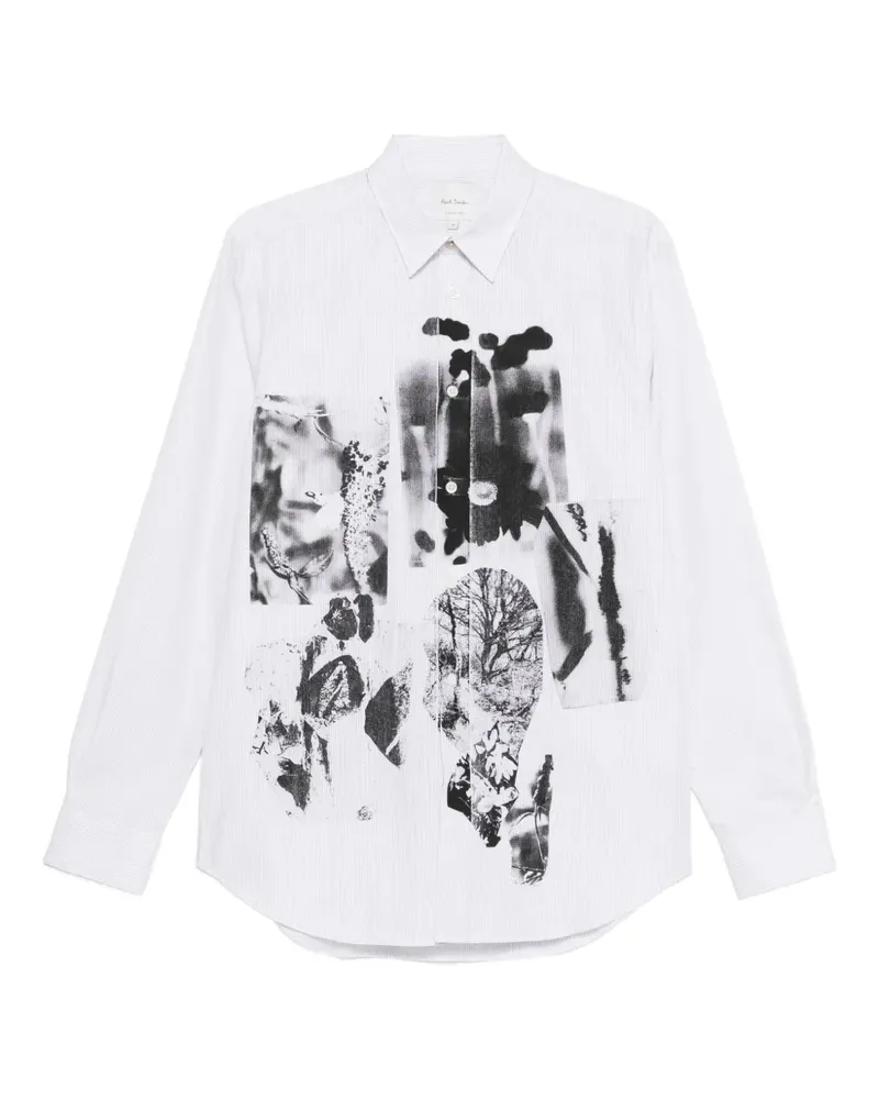 Paul Smith graphic-print shirt - Weiß Weiß