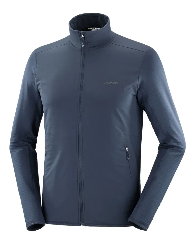 Salomon Essential Lightwarm Hybrid Sweatshirtjacke - Blau Blau