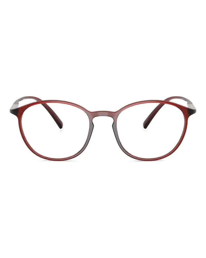 Giorgio Armani Brille mit rundem Gestell - Rot Rot