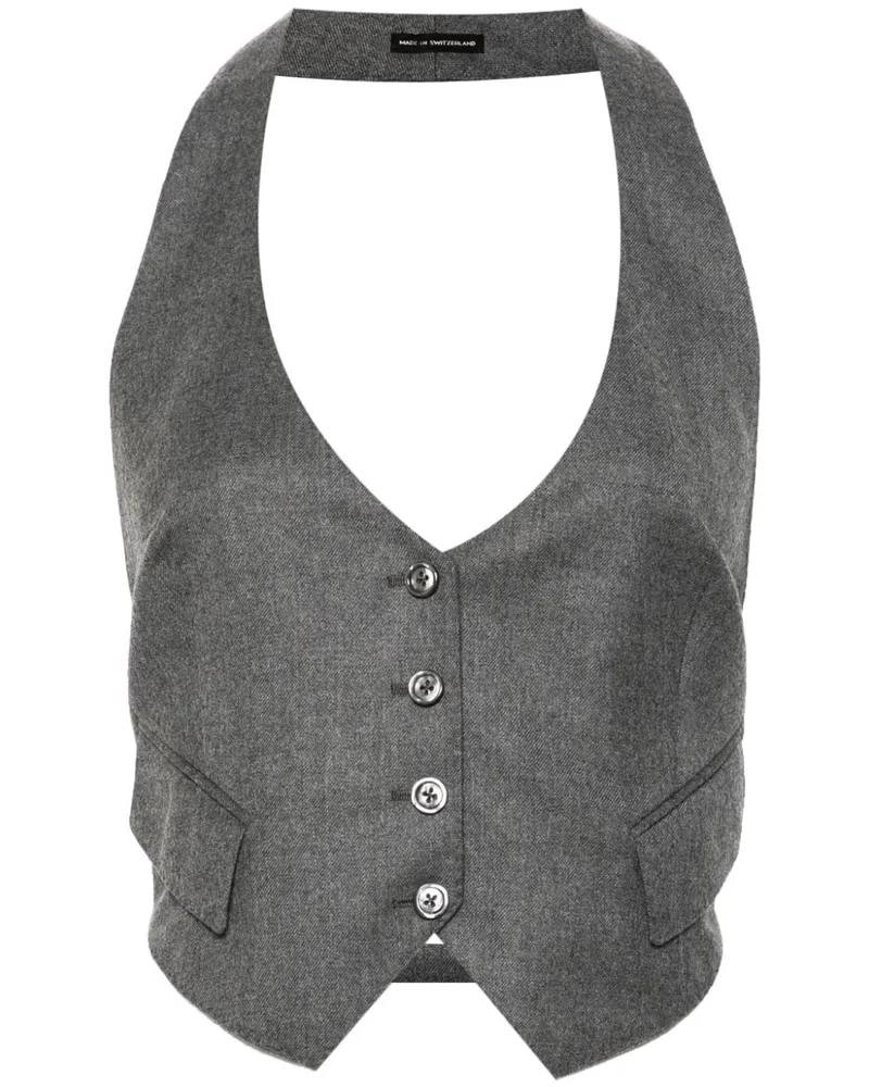 Tom Ford Weste aus Flanell - Grau Grau