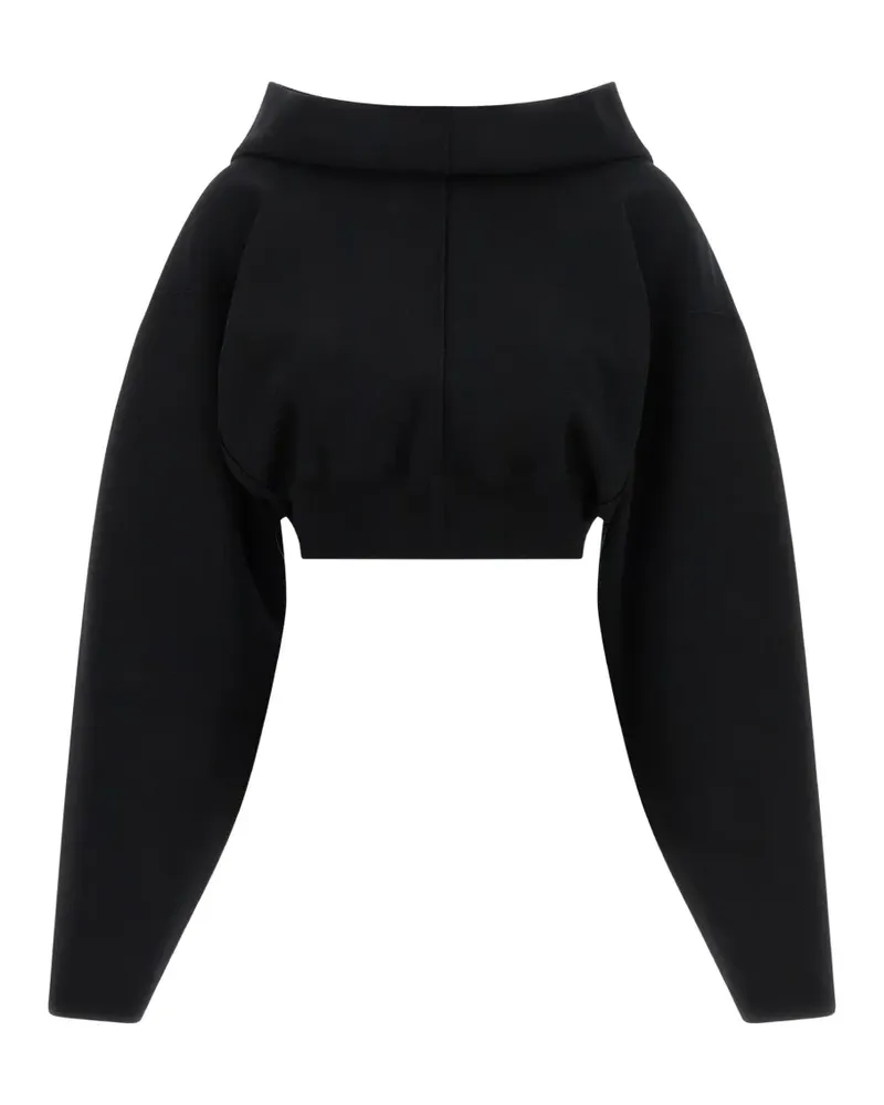 Rick Owens cropped hoodie - Schwarz Schwarz