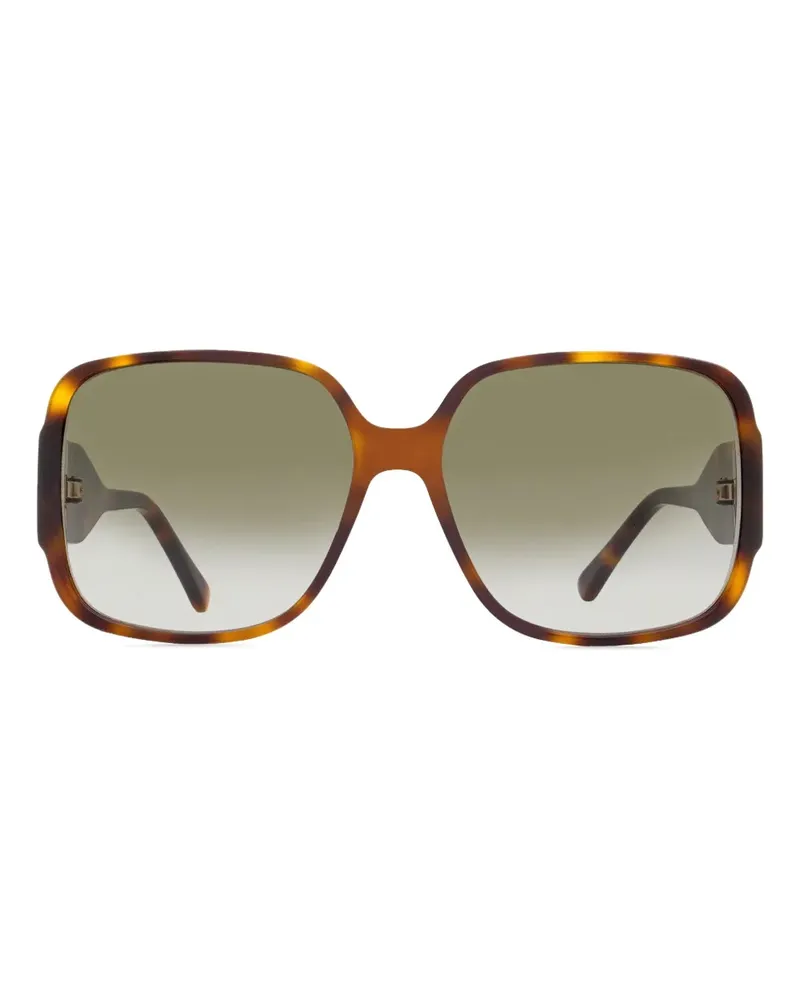 Jimmy Choo Eckige Tara Sonnenbrille - Braun Braun
