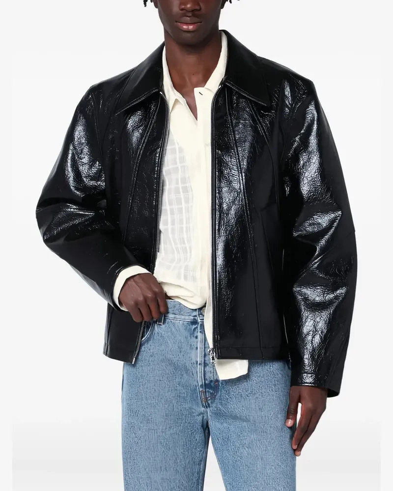 Séfr Duke Jacke mit Reißverschluss - Schwarz Schwarz