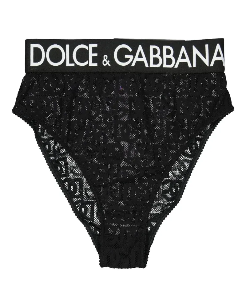 Dolce & Gabbana Slip mit hohem Bund - Schwarz Schwarz