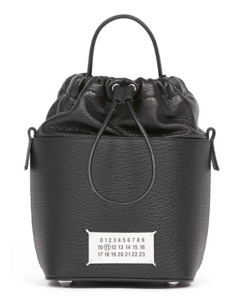 Maison Margiela Kleine 5AC Beuteltasche - Schwarz Schwarz