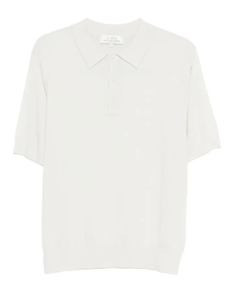 Studio Nicholson Arieta buttoned polo shirt - Nude Nude