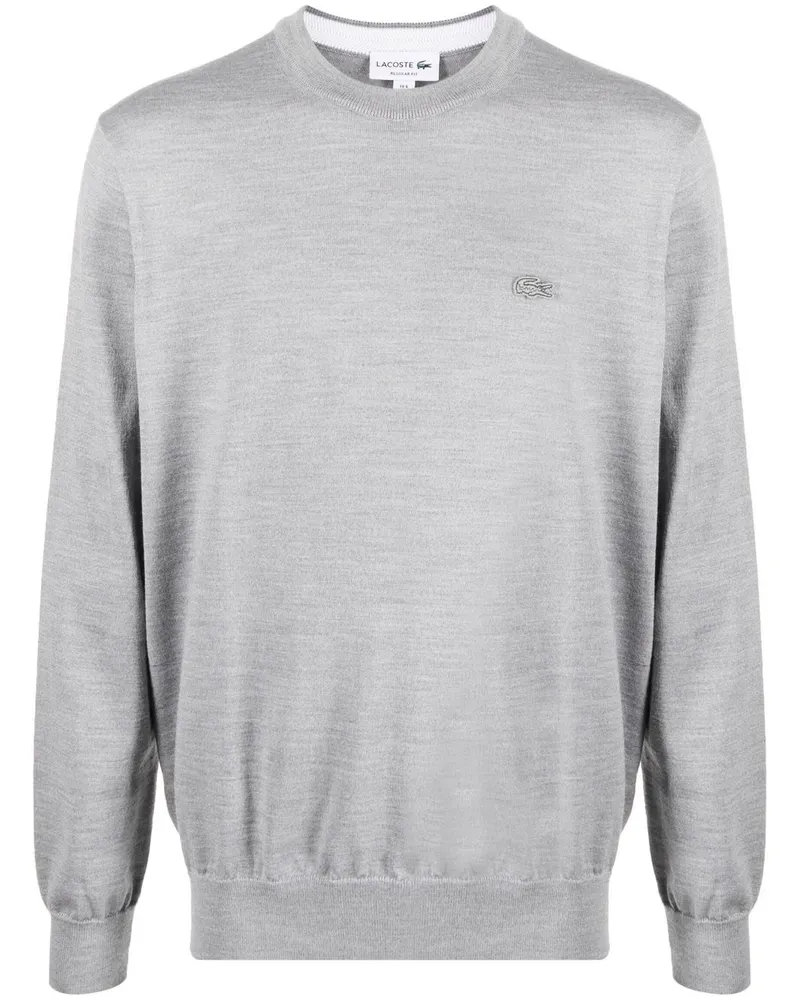 Lacoste Pullover mit rundem Ausschnitt - Grau Grau
