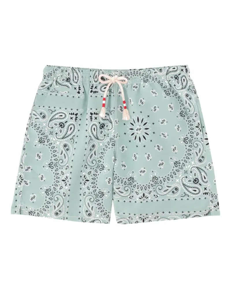 MC2 Saint Barth bandana-print swim shorts - Grün Grün