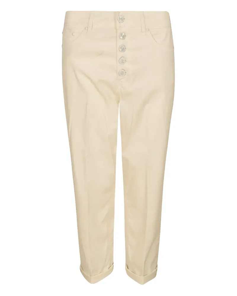 Dondup Cropped-Hose mit Knopfverschluss - Nude Nude