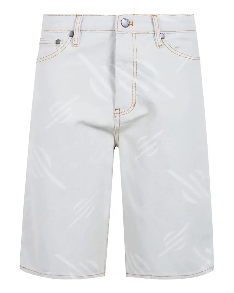 Daily Paper Shorts aus Monogramm-Canvas - Blau Blau