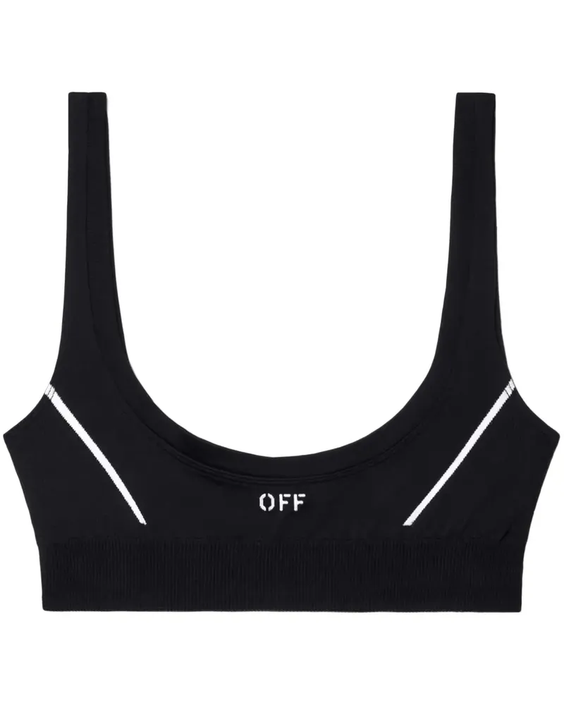 OFF-WHITE Off Stamp Sport-BH - Schwarz Schwarz