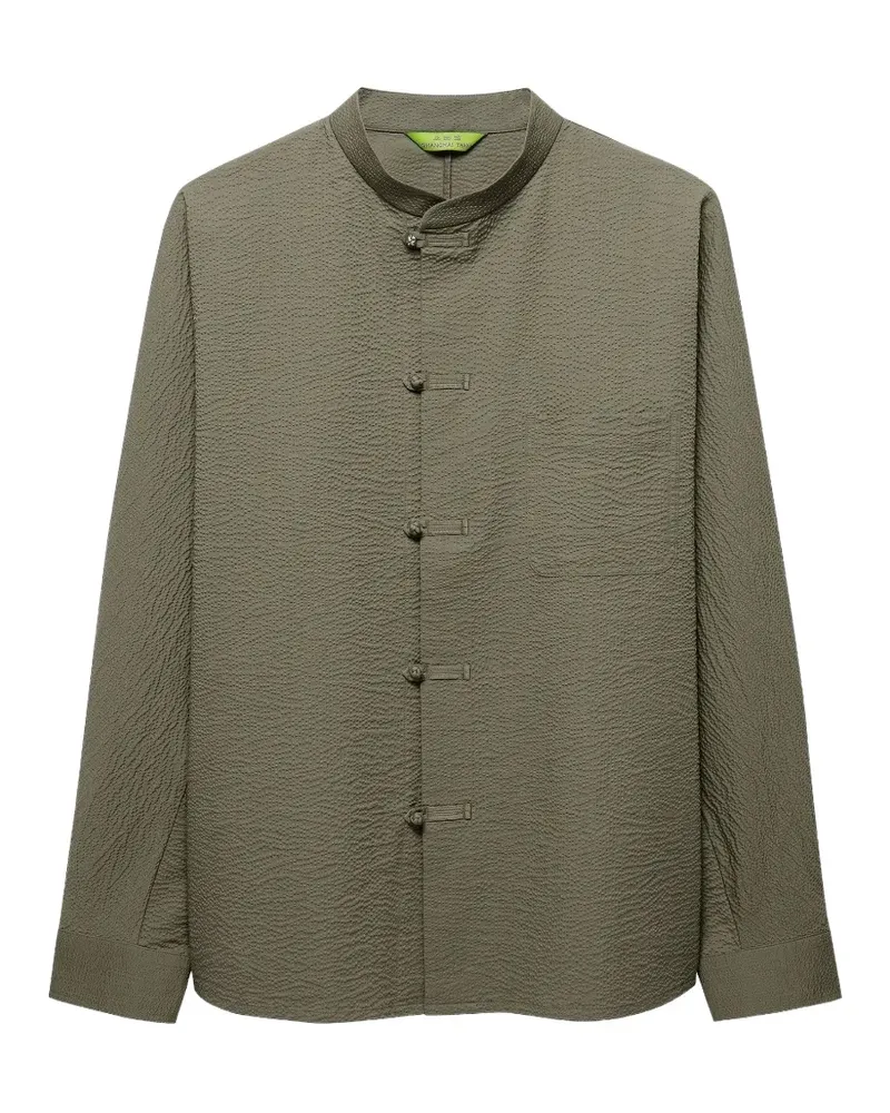 Shanghai Tang Tang seersucker shirt - Grün Grün