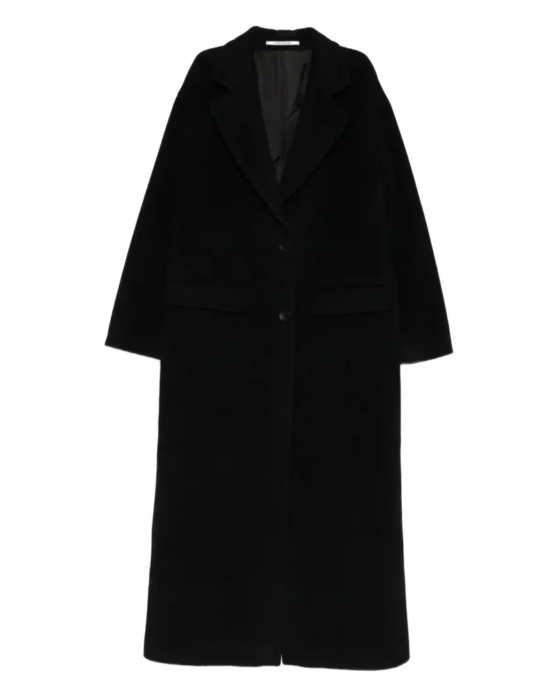 Tagliatore Mantel mit fallendem Revers - Schwarz Schwarz