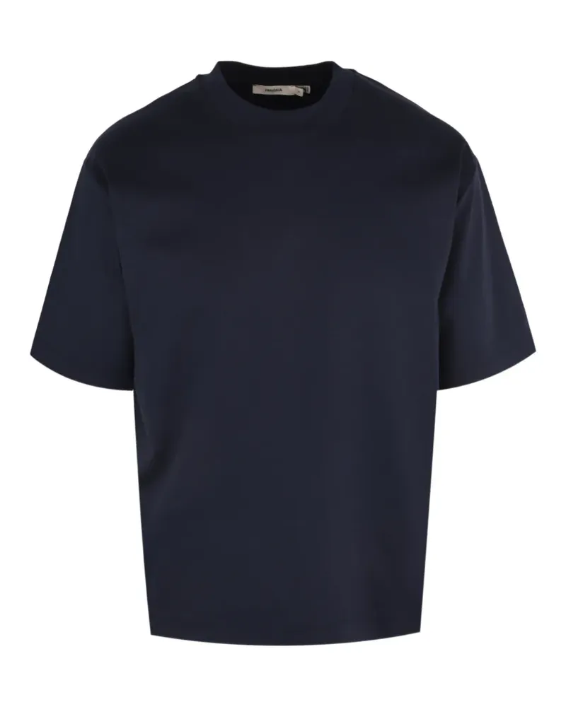 PANGAIA interlock-detail oversized T-shirt - Blau Blau