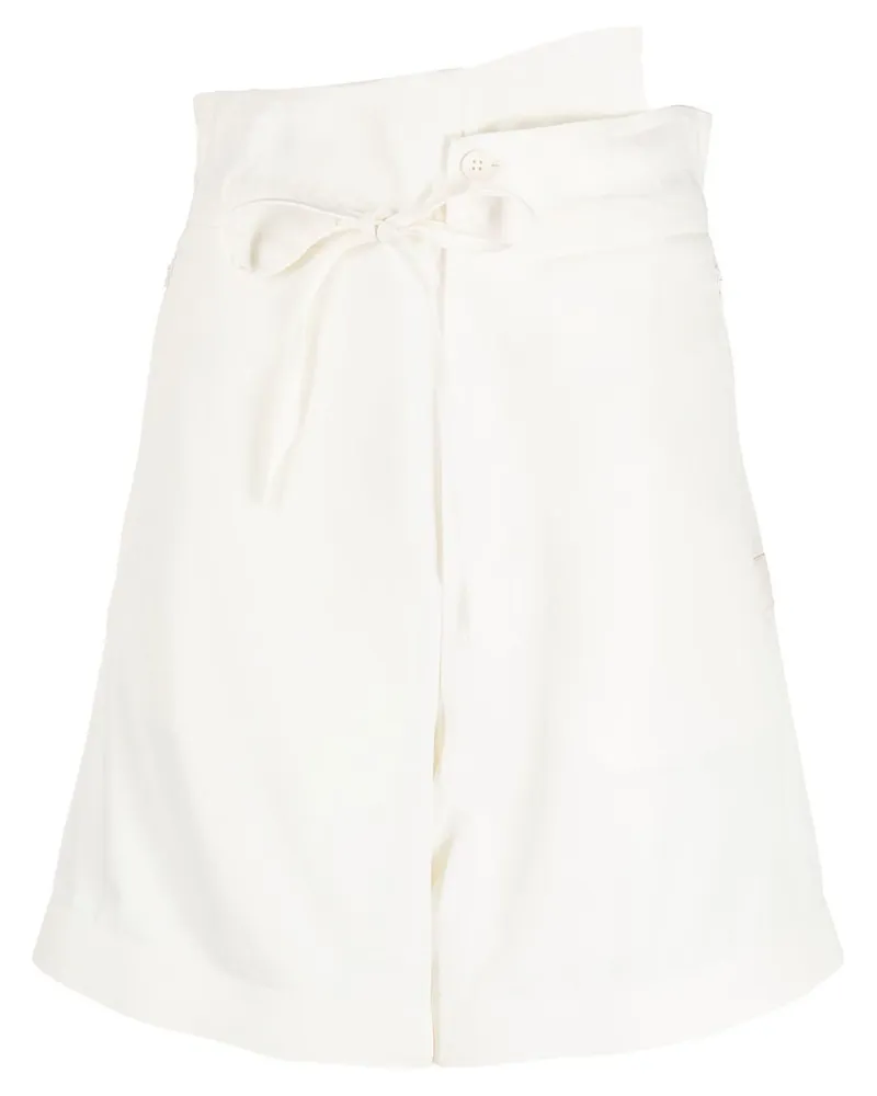 Y-3 Knielange Shorts - Weiß Weiß