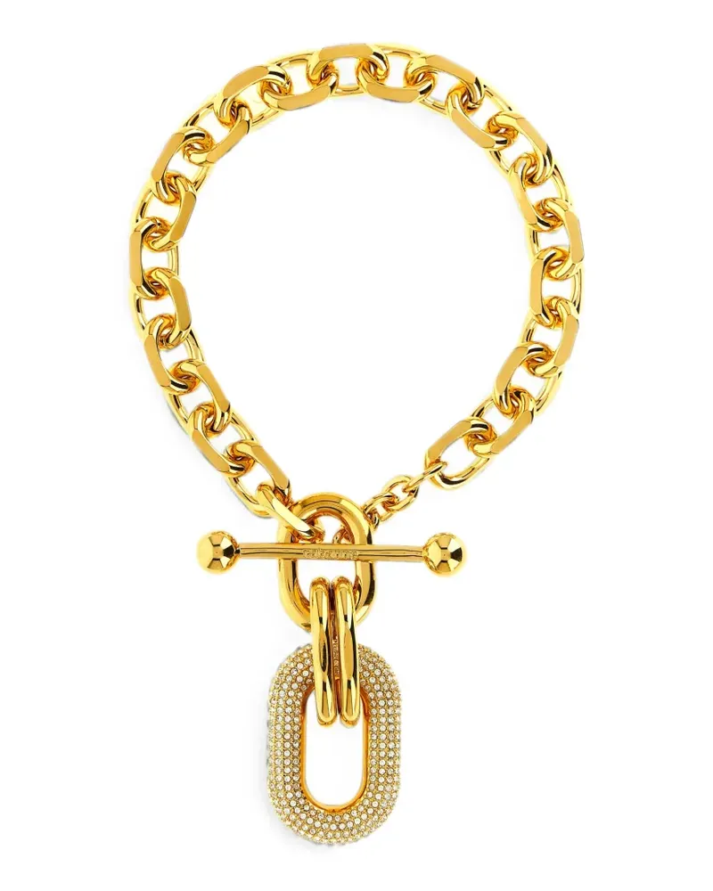 Paco Rabanne Halskette mit Kristallanhänger - Gold Gold