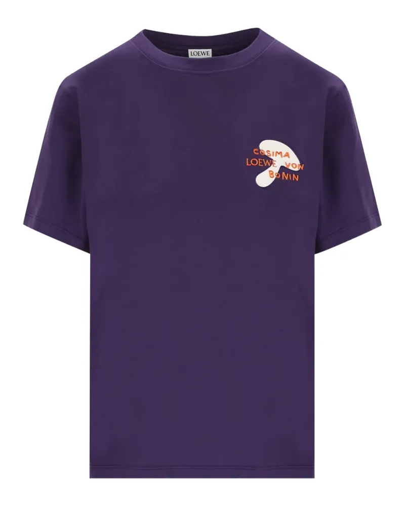 Loewe x Cosima Von Bonin embroidered T-shirt - Violett Violett