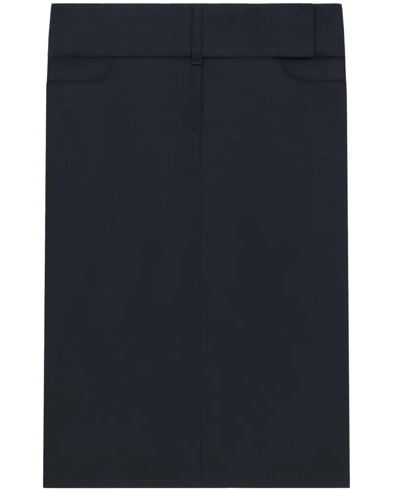 Courrèges Midirock mit Gürtel - Blau Blau
