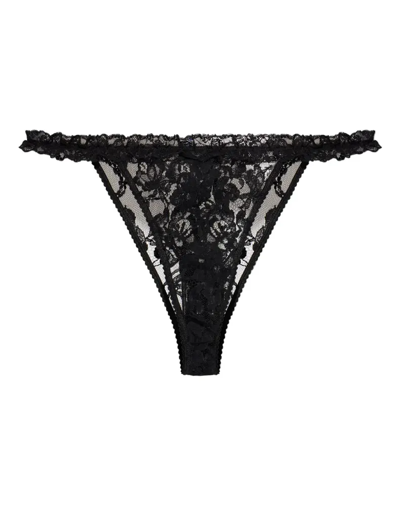 Dolce & Gabbana lace thong - Schwarz Schwarz