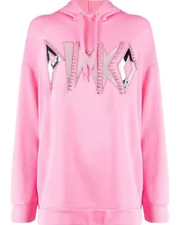 Pinko Hoodie mit Logo Rosa