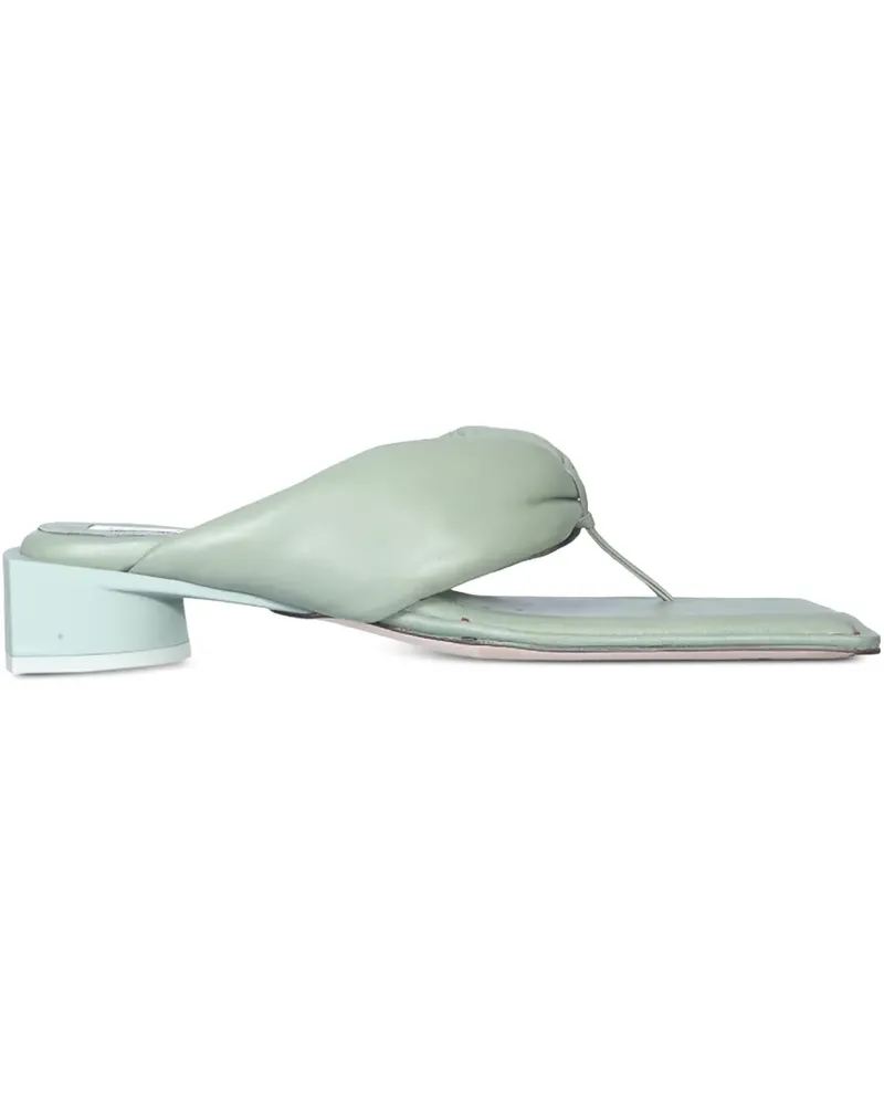 Miista 30mm knotted heeled sandals - Grün Grün
