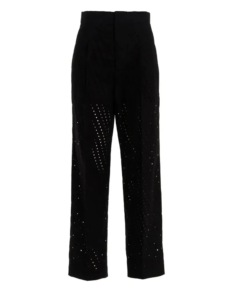 NUDE Top mit Falten - Schwarz Schwarz