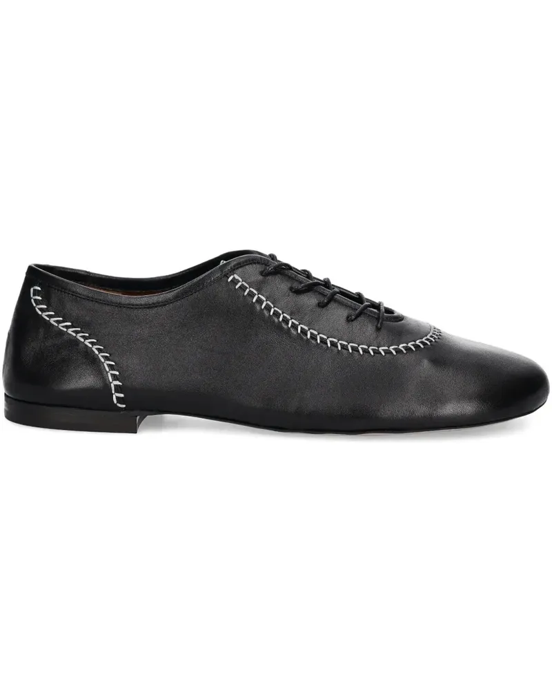 Wales Bonner Schuhe mit Kontrastnähten - Schwarz Schwarz