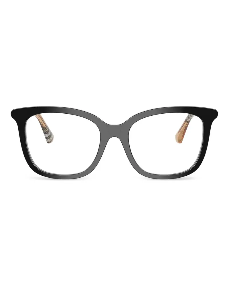 Burberry Brille mit geometrischem Gestell - Schwarz Schwarz