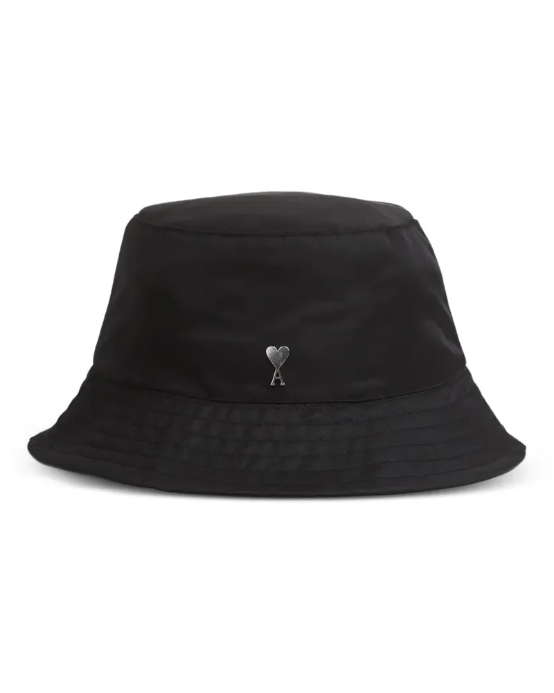 AMI Paris Fischerhut mit Logo - Schwarz Schwarz