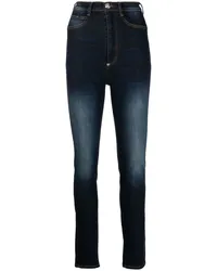 Philipp Plein Jeggings mit Stone-Wash-Effekt Blau