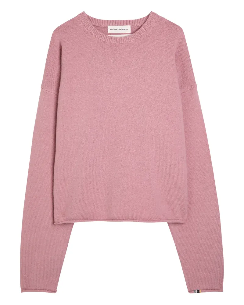 extreme cashmere Be classic comfy crew-neck sweater - Rosa Rosa
