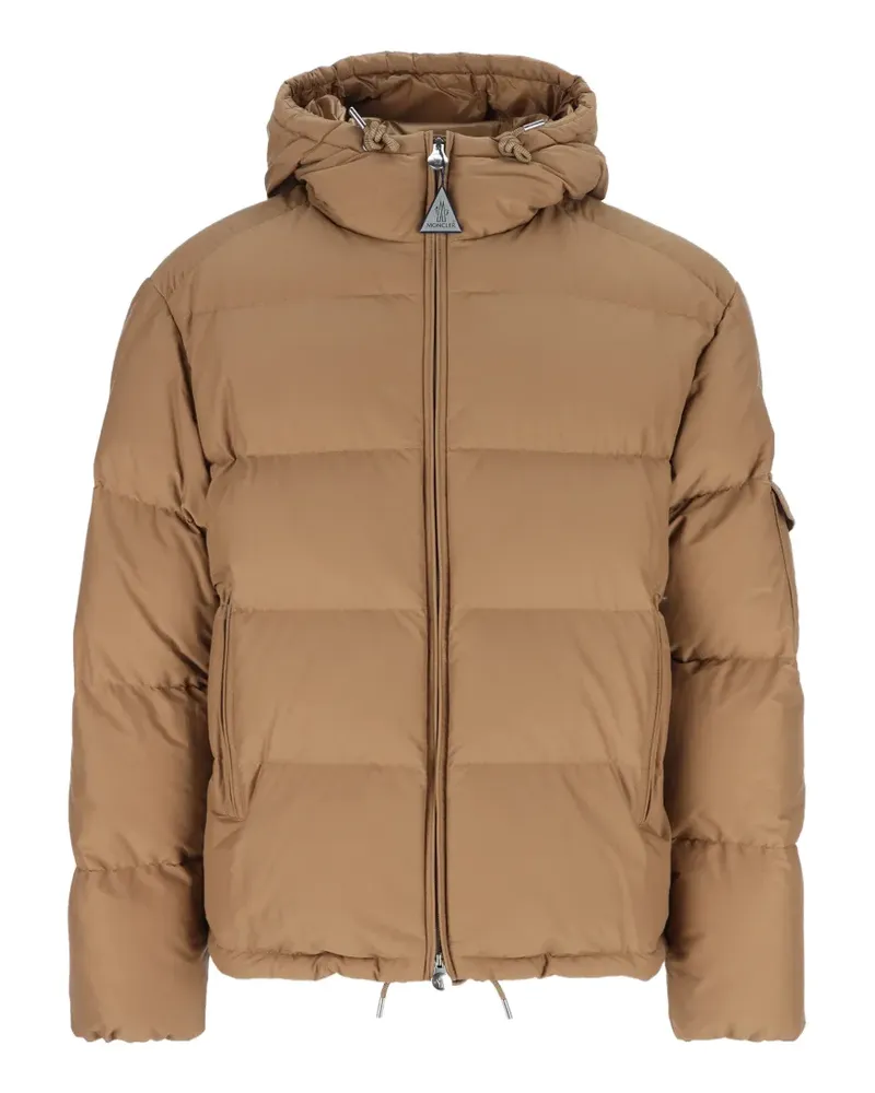 Moncler Himalaya hooded short down jacket - Braun Braun