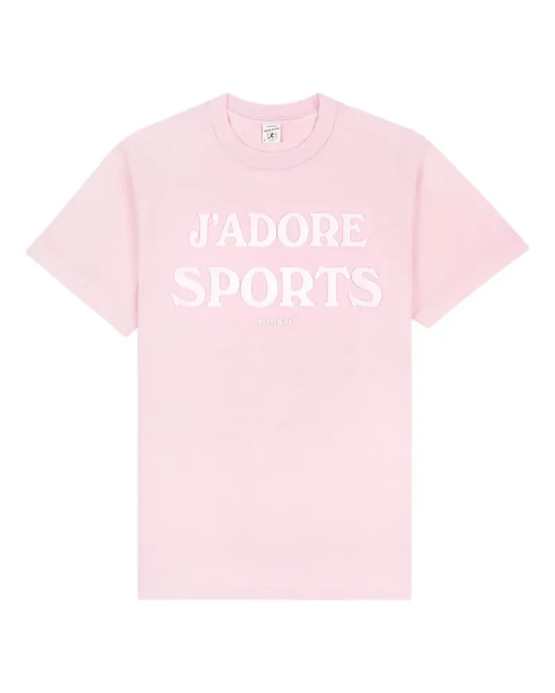 SPORTY & RICH Jadore Sports T-Shirt - Rosa Rosa