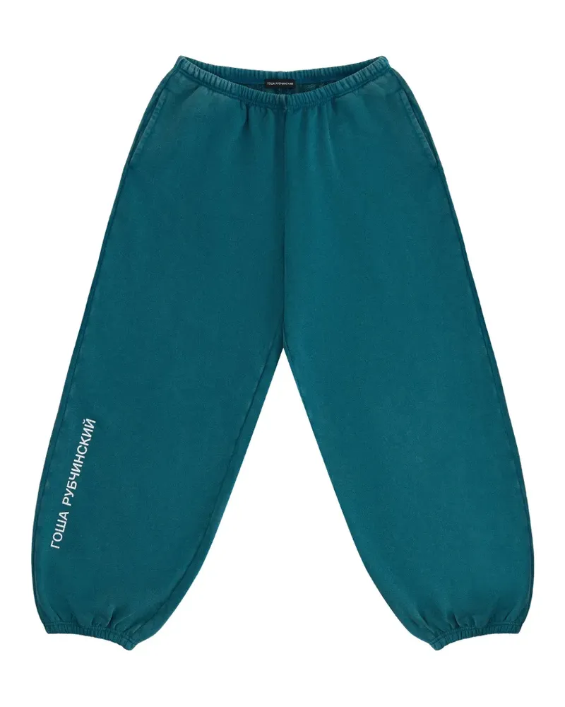 Gosha Rubchinskiy logo-print track pants - Blau Blau