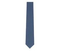 Seidenkrawatte mit GG - Blau