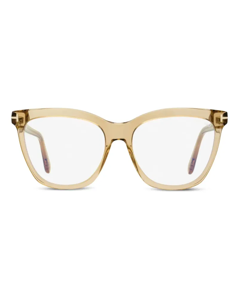 Tom Ford butterfly-frame glasses - Nude Nude