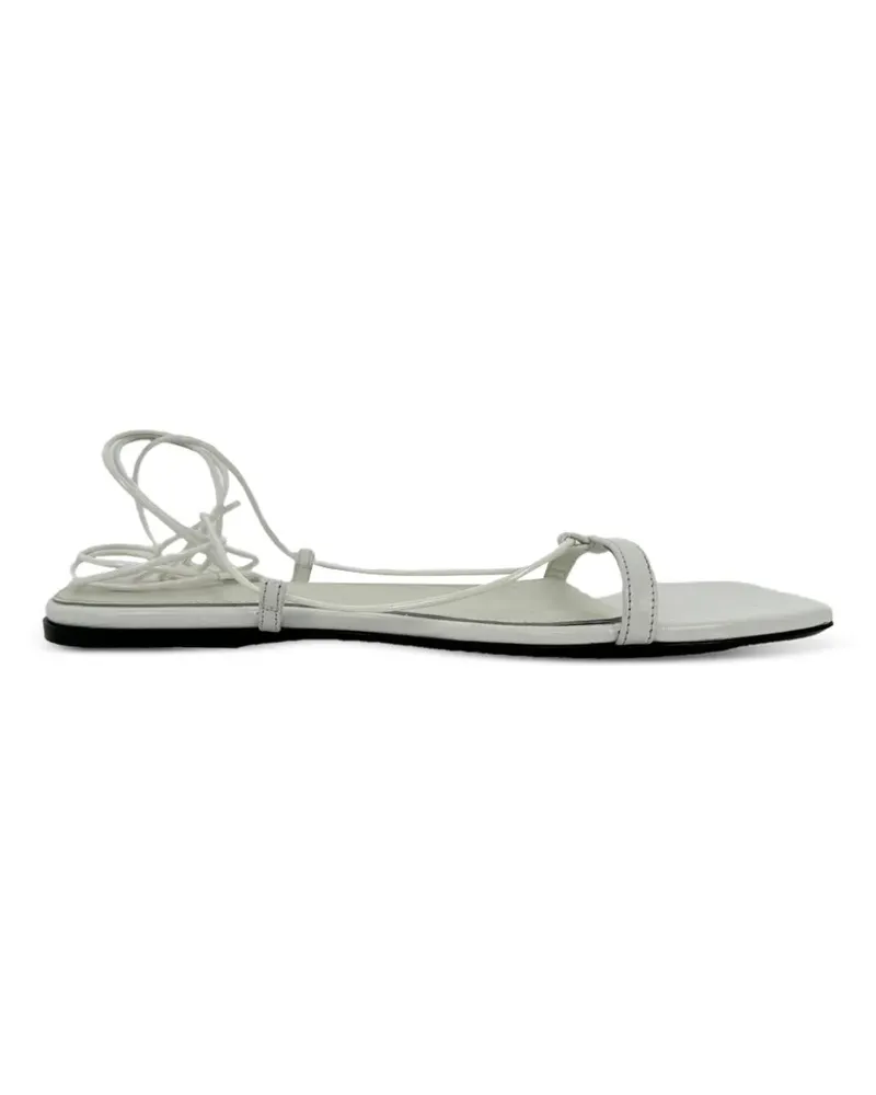 Totême 2020s Sandalen mit Kroko-Effekt - Weiß Weiß