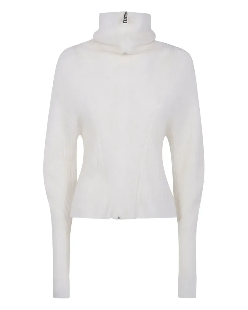 MRZ Cardigan mit Reißverschluss - Weiß Weiß