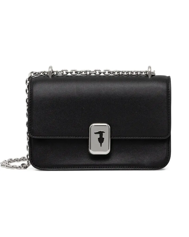 Trussardi Kleine Cameo Umhängetasche - Schwarz Schwarz