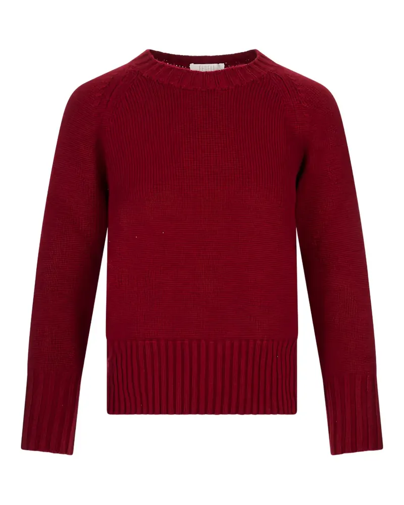 Fedeli Argentina Edera Pullover mit Raglanärmeln - Rot Rot