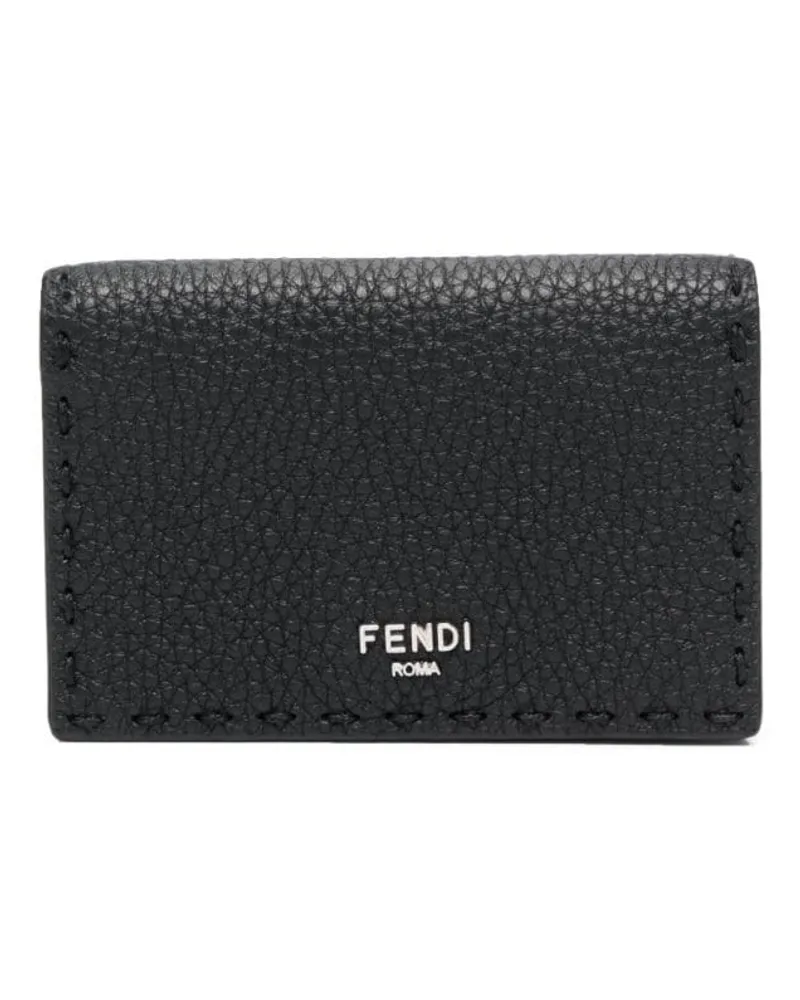 Fendi Portemonnaie mit Logo-Print - Schwarz Schwarz