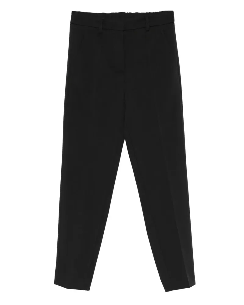 CENERE GB elasticated-waist trousers - Schwarz Schwarz