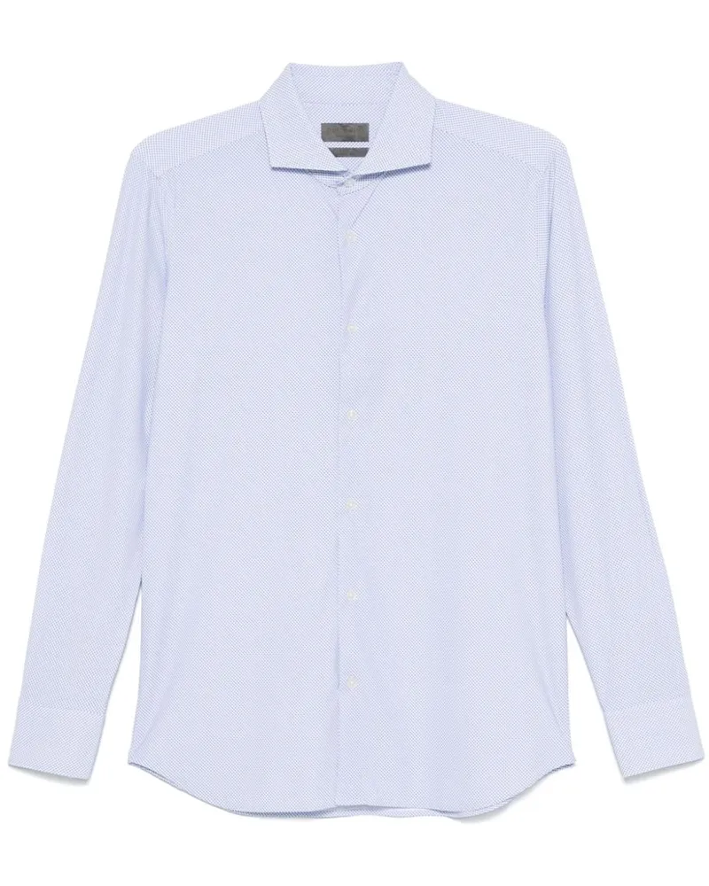 Dell'oglio Hemd mit geometrischem Print - Blau Blau