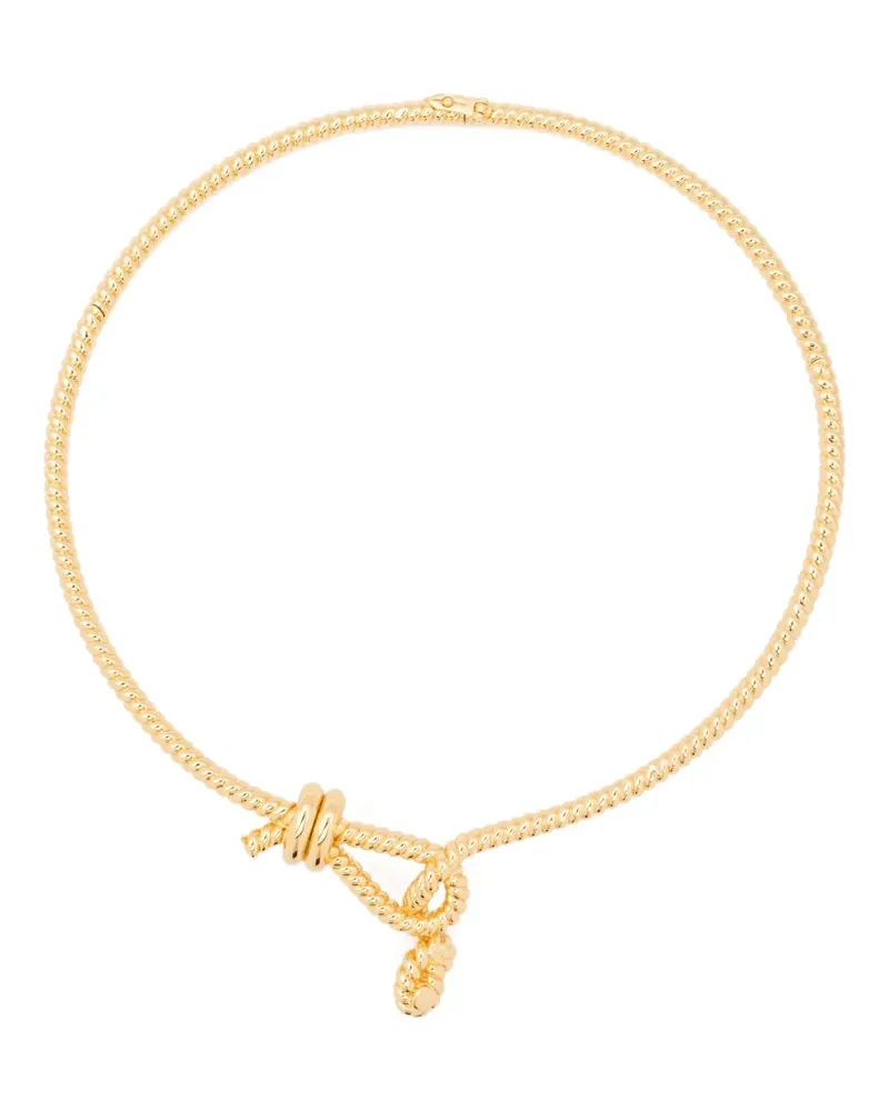 Eddie Borgo Halskette mit geknotetem Seil - Gold Gold