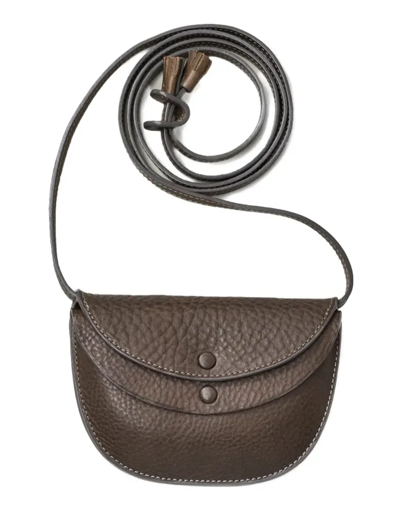 Kaptain Sunshine x Lady White Co pebble-grain shoulder bag - Braun Braun