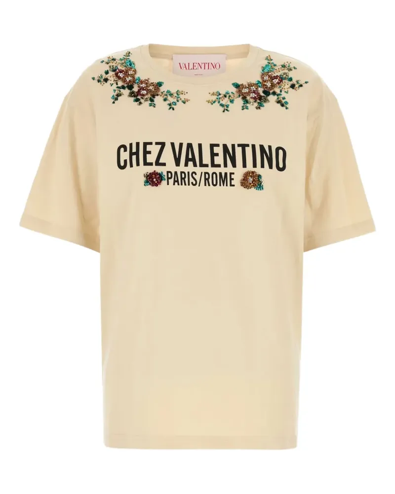 Valentino Garavani T-Shirt aus Jersey - Nude Nude