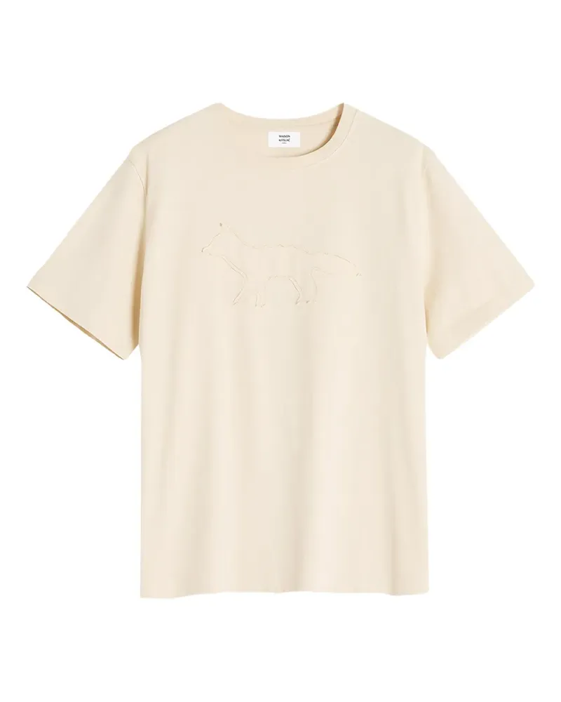 Kitsuné Crafted Profile Fox T-Shirt - Nude Nude