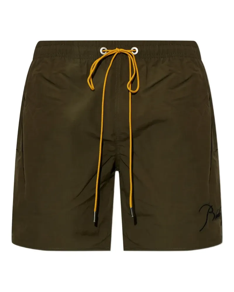 RHUDE Badeshorts mit Kordelzug - Grün Grün