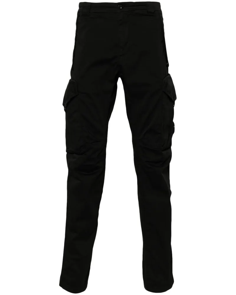 C.P. Company Cargohose mit Logo-Applikation - Schwarz Schwarz
