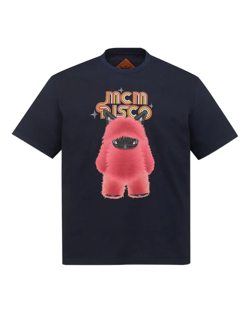MCM Mars Dog Disco T-Shirt - Blau Blau